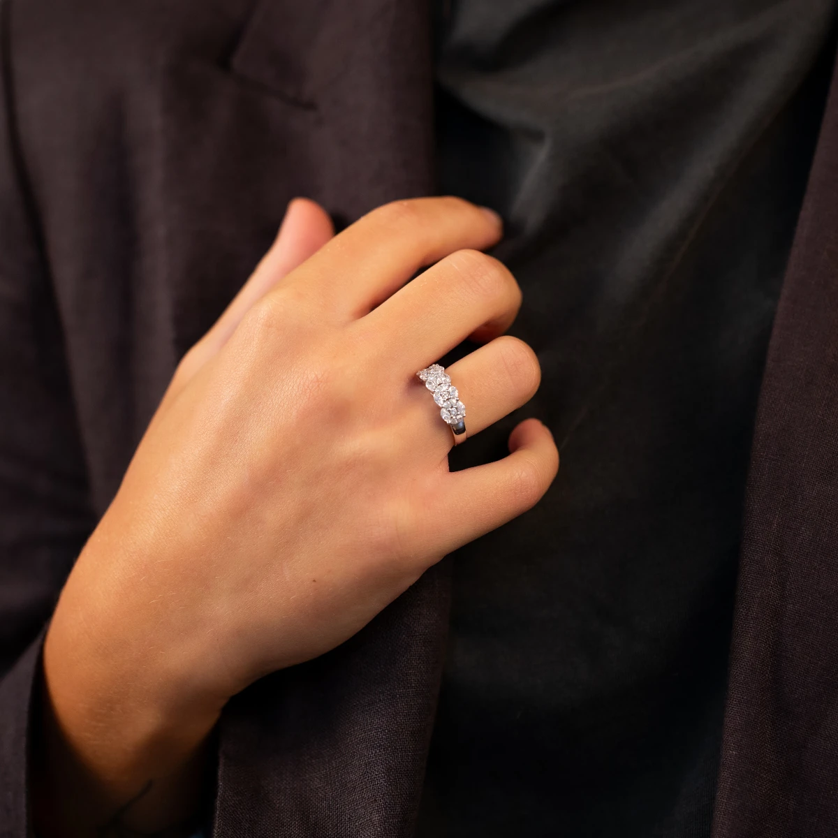 Anello riviere taglio assortito foto 2