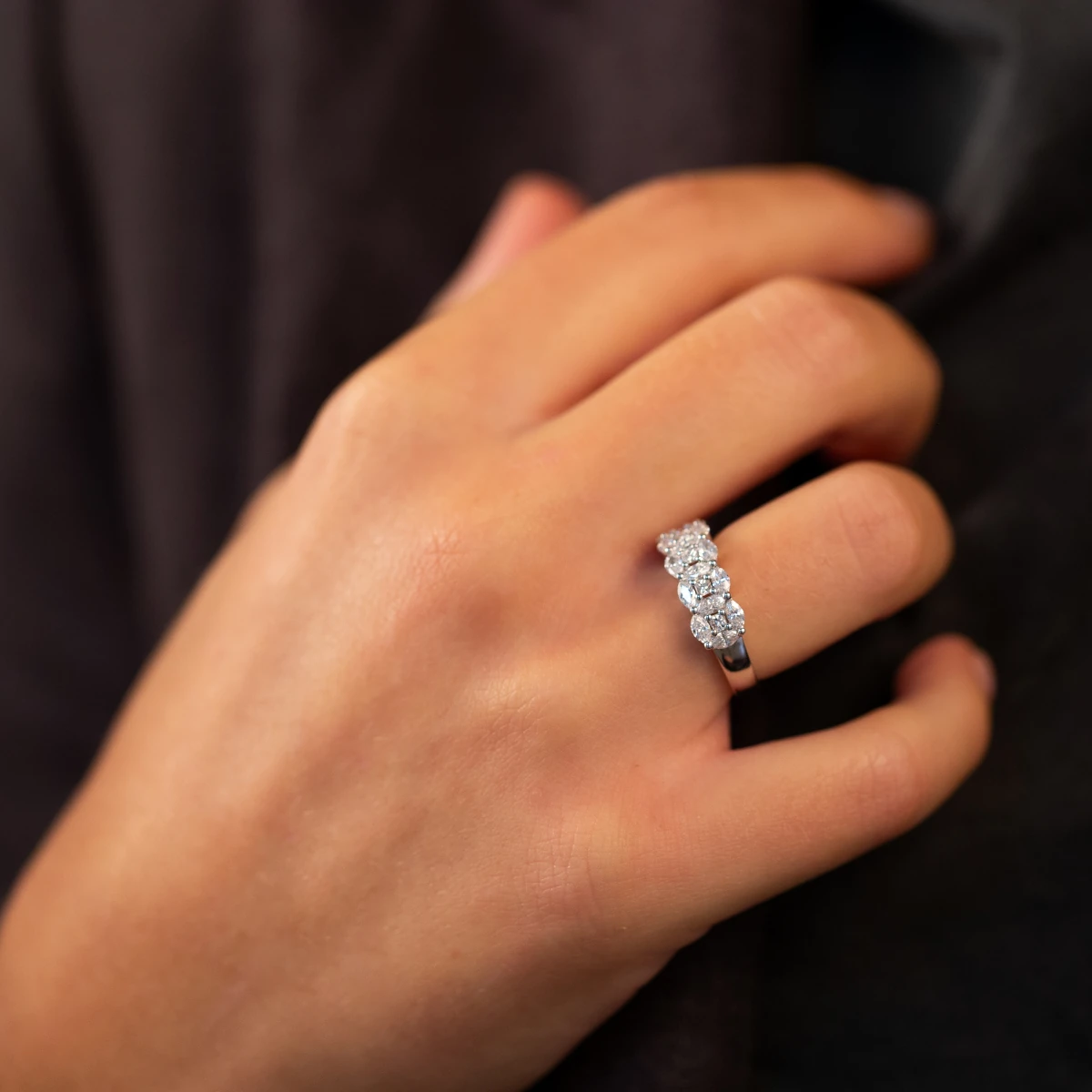 Anello riviere taglio assortito foto 3